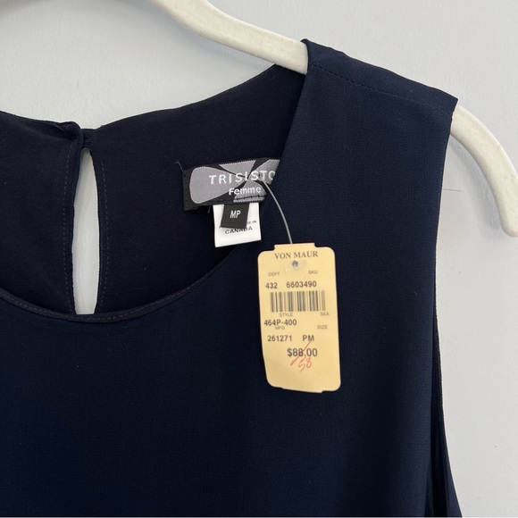 Trisisto Femme Chiffon Slit Shift Dress - Picture 2 of 7